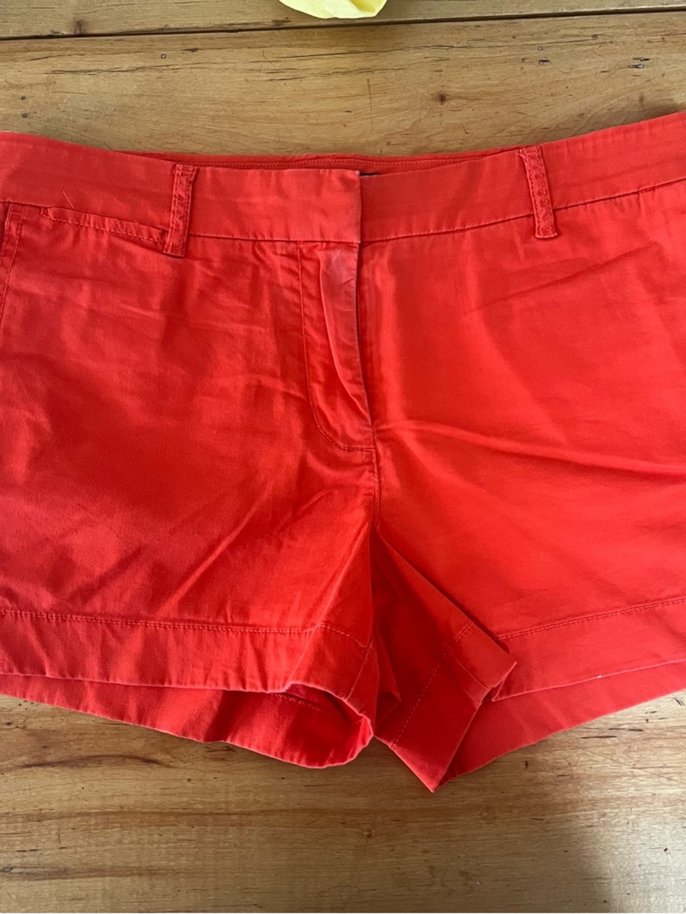 J. Crew Cotton Chino Shorts Trio - Yellow, Orange Light Pink - Picture 4 of 10
